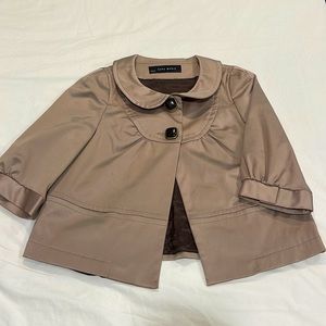 Zara satin taupe jacket